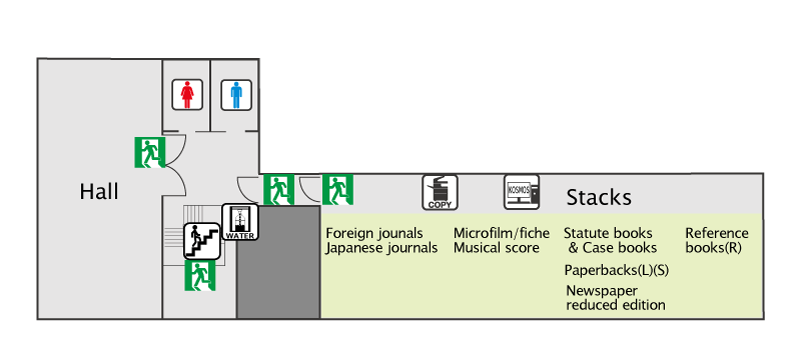 B1F floor map
