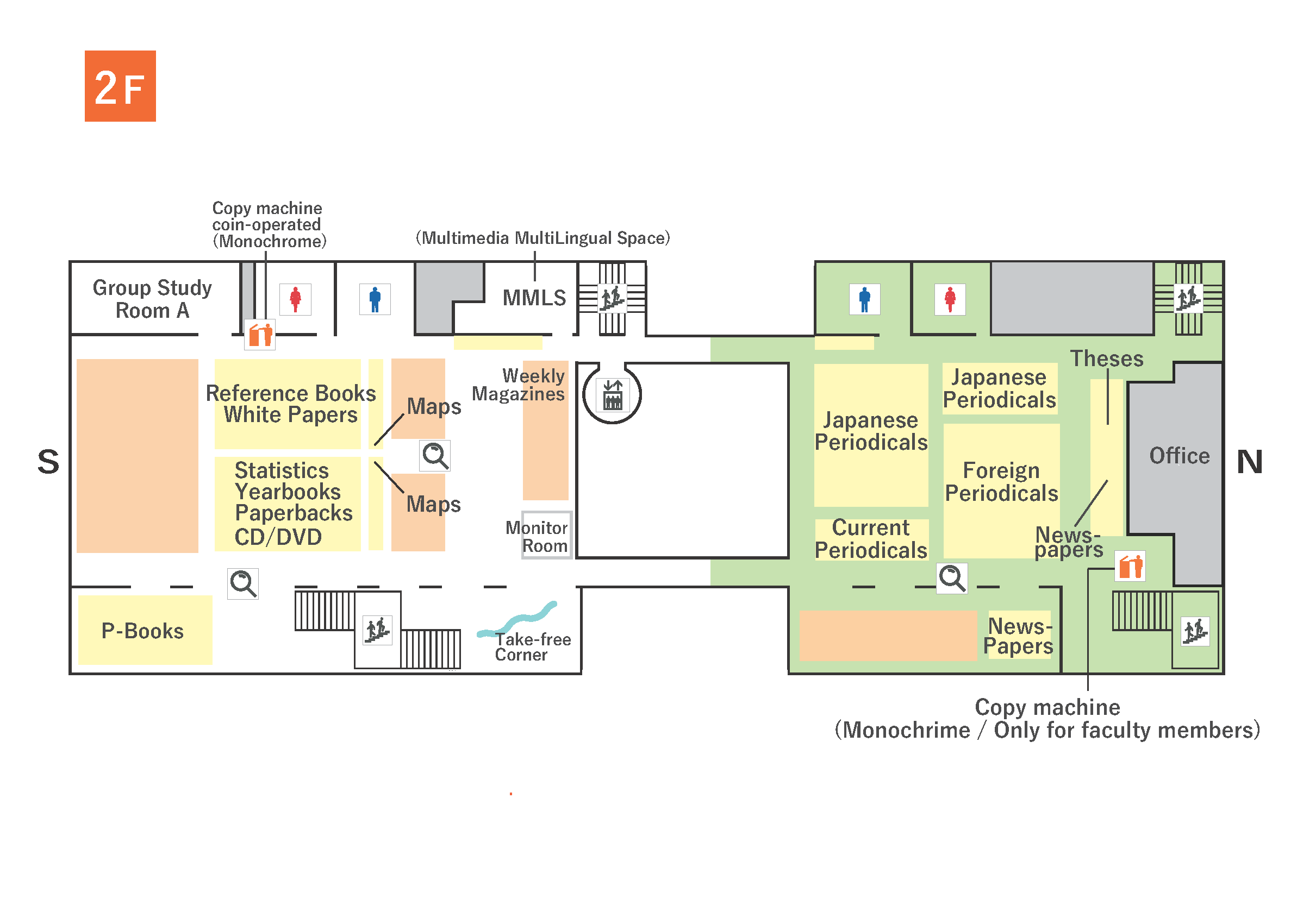 2F floor map